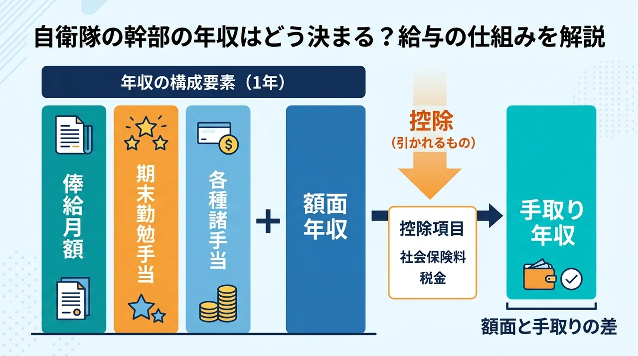 自衛隊の幹部の年収はどう決まる？給与の仕組みを解説