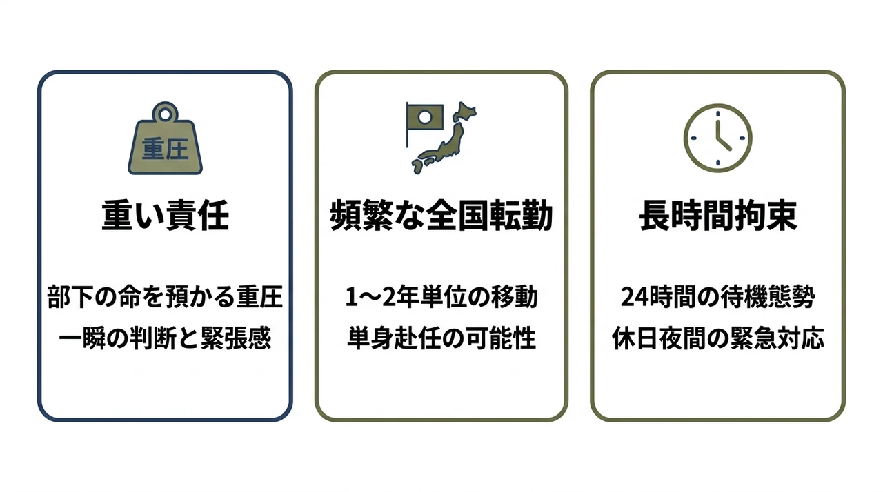 幹部自衛官が抱える3つのデメリット