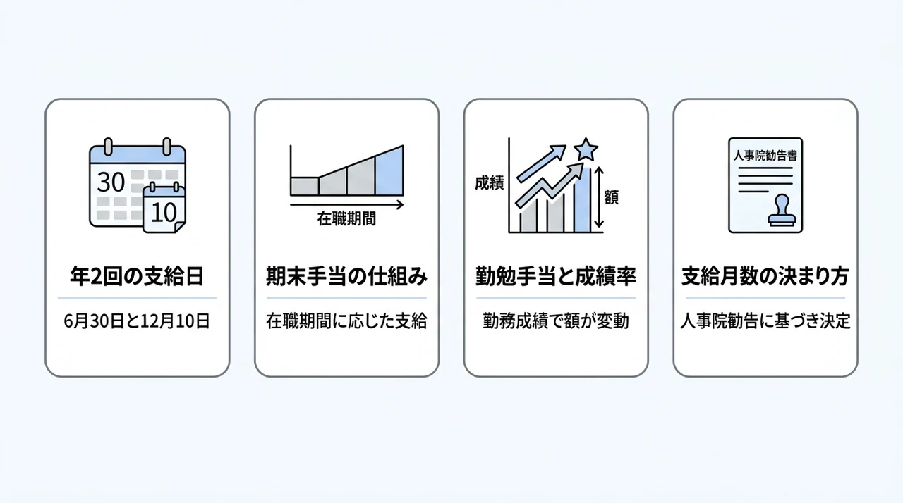 自衛隊のボーナス支給日と計算方法の仕組み