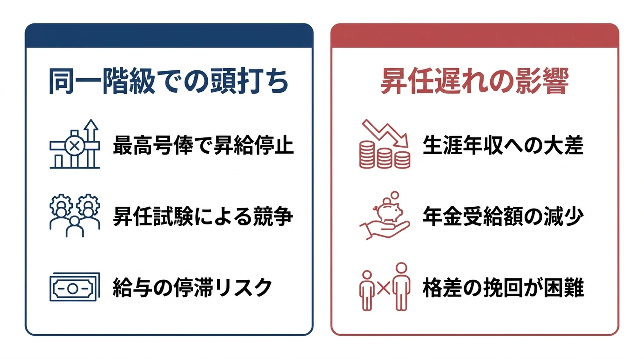自衛隊の号俸制度における2つのデメリット