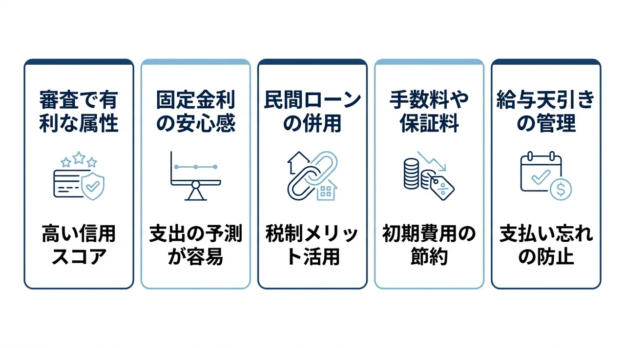 自衛隊員がローンを利用するメリット5つ