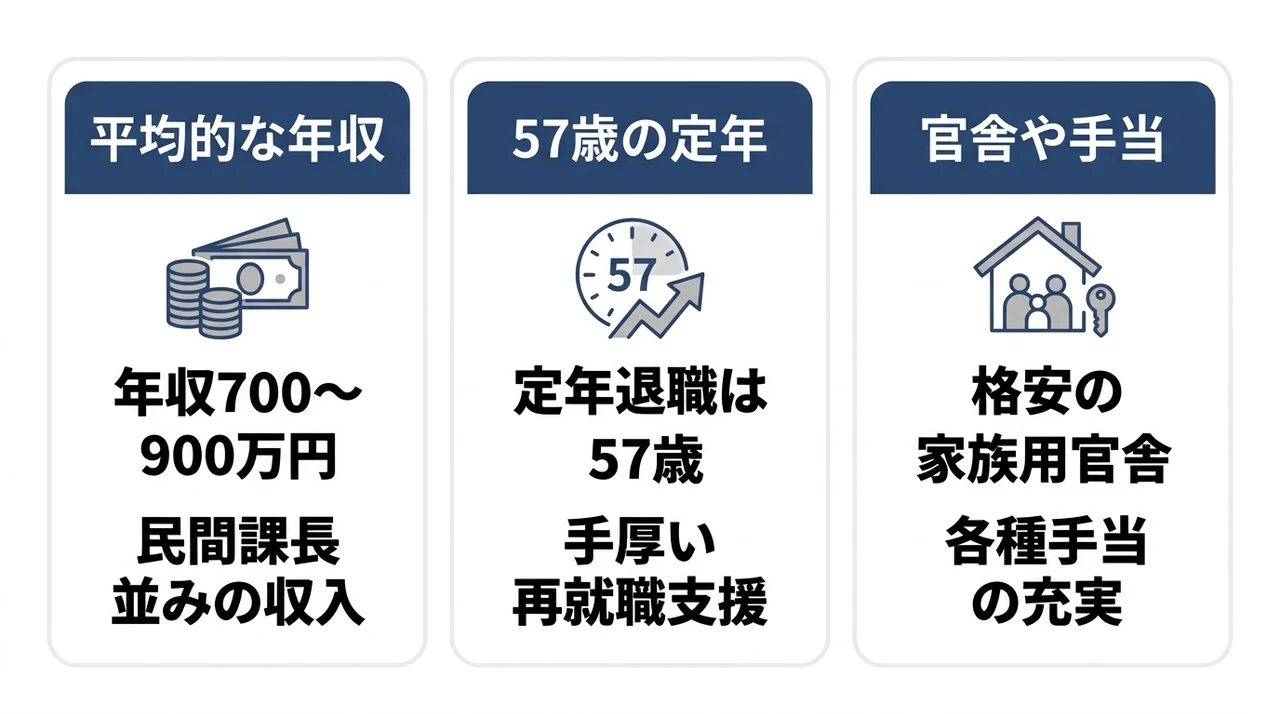 3佐の年収や定年退職などの待遇面を解説