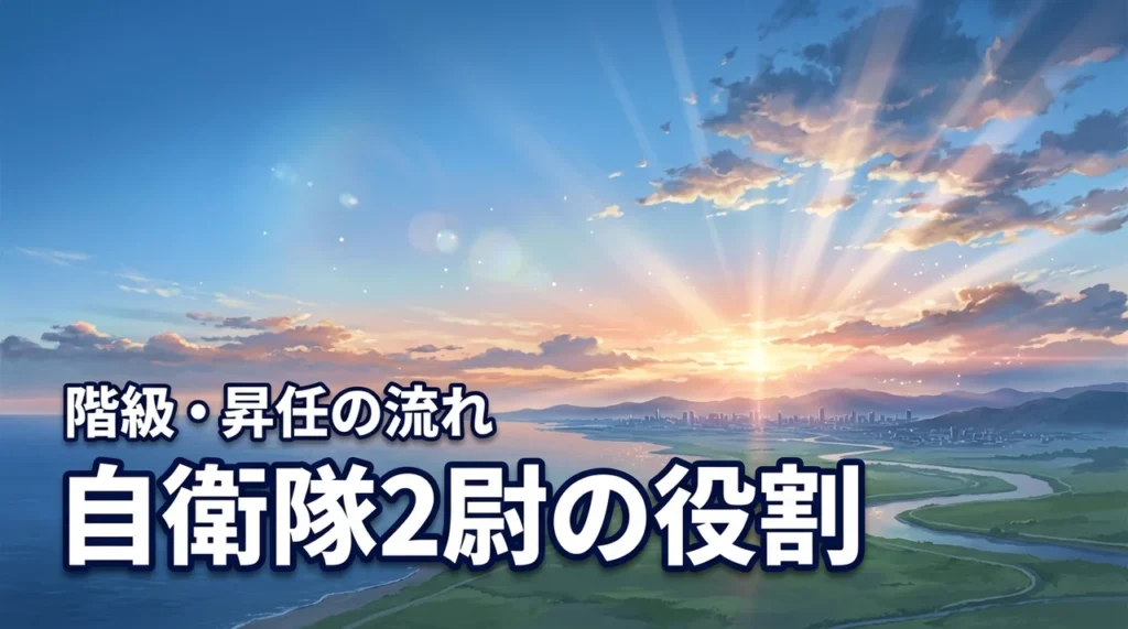 自衛隊の2尉とは？役割・階級・昇任の流れを解説