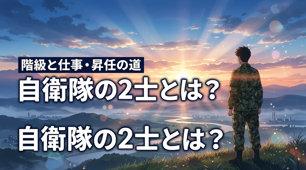 自衛隊の2士とは?階級の位置・仕事内容・その後の昇任