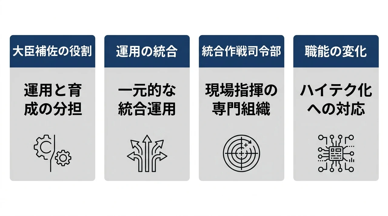 統合幕僚長と各幕僚長の違いと最新の指揮系統