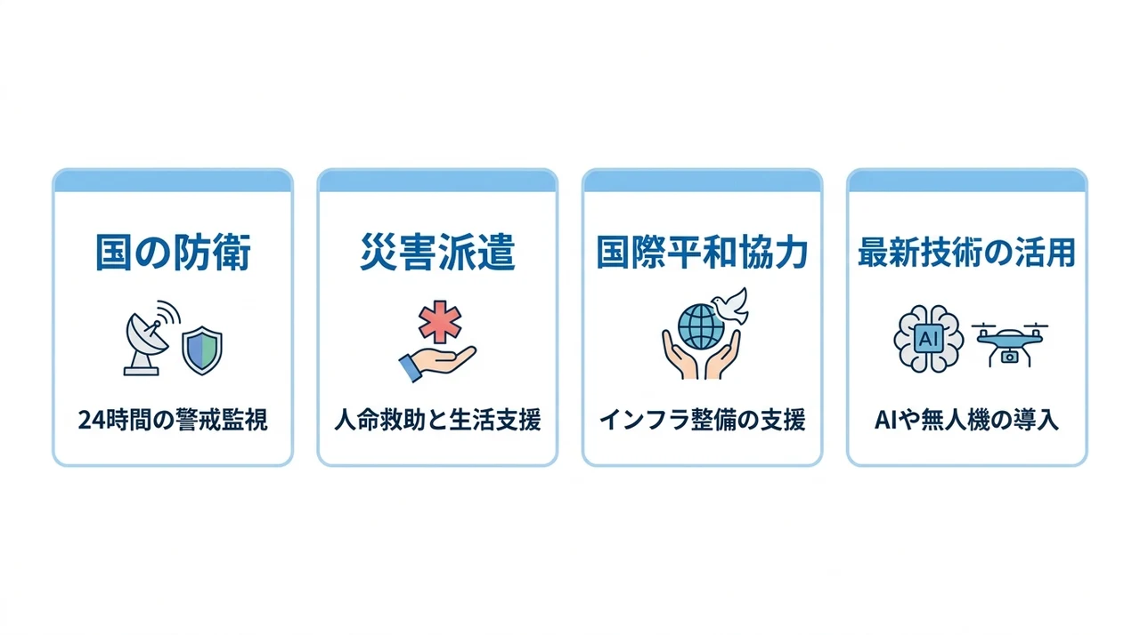 自衛隊の仕事内容と主要な3つの任務