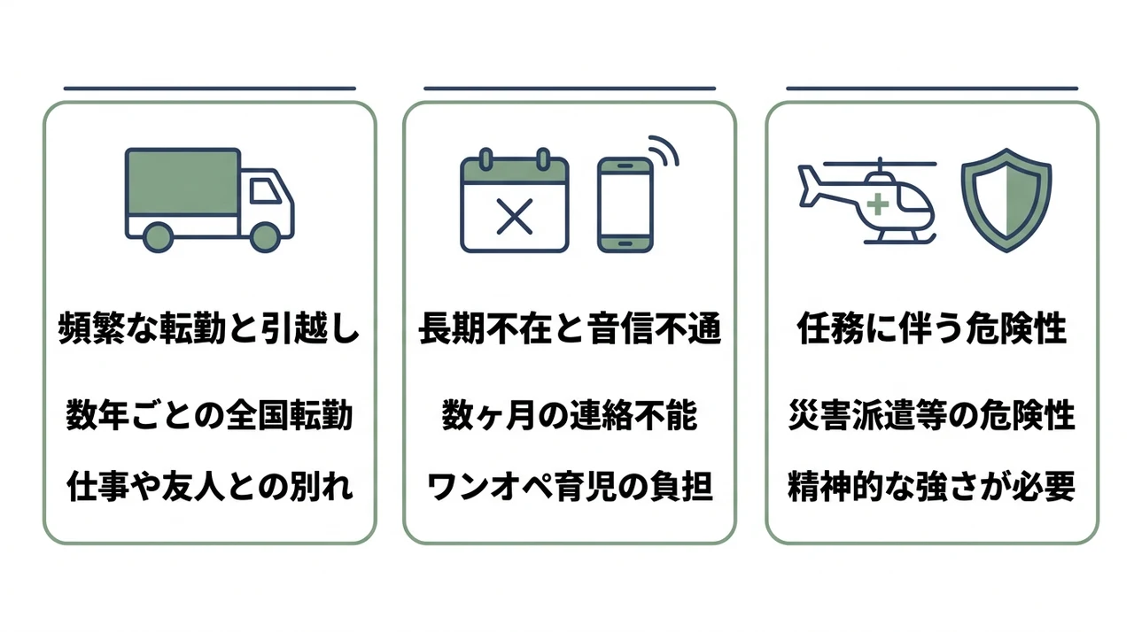 自衛隊員と結婚する3つのデメリット