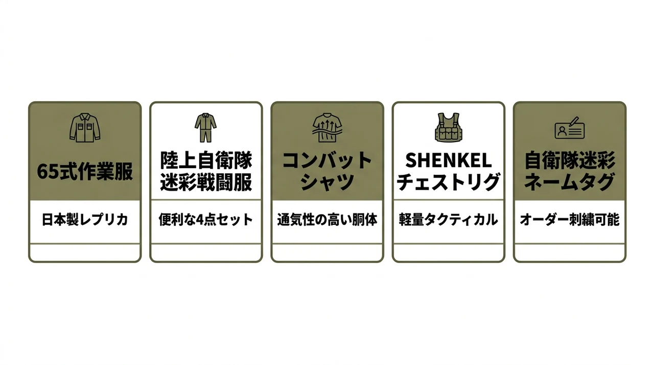 おすすめの自衛隊迷彩服5選