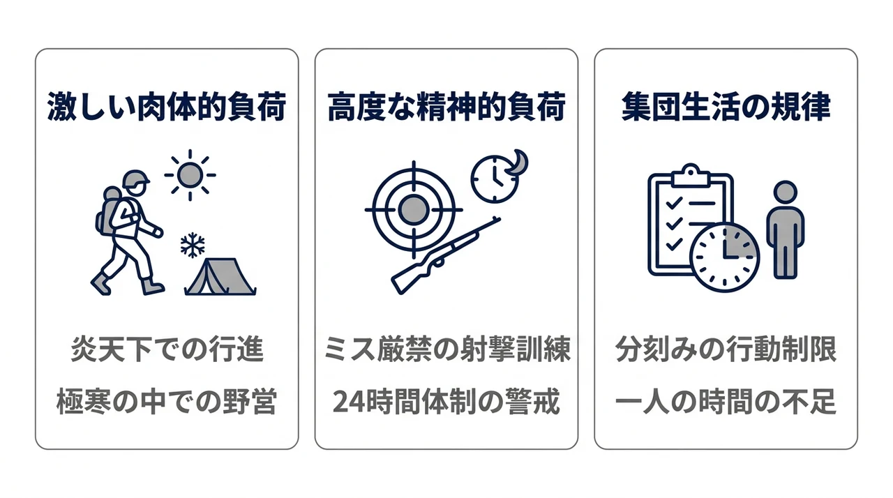 訓練で直面する厳しい3つのデメリット