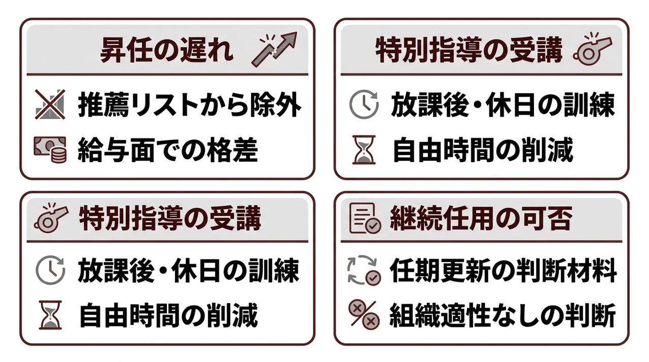 体力検定に合格できないデメリット3選