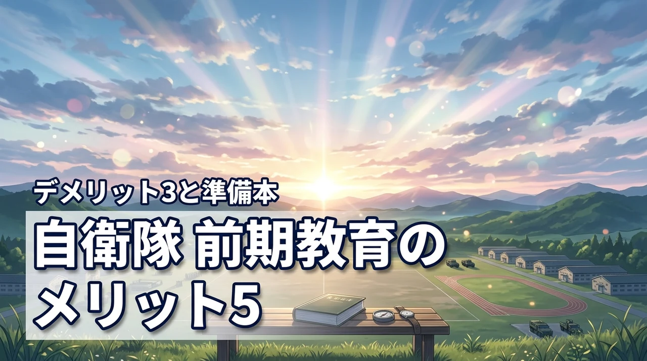 自衛隊の前期教育を乗り切るメリット5つとデメリット3つ!準備に役立つ本も紹介