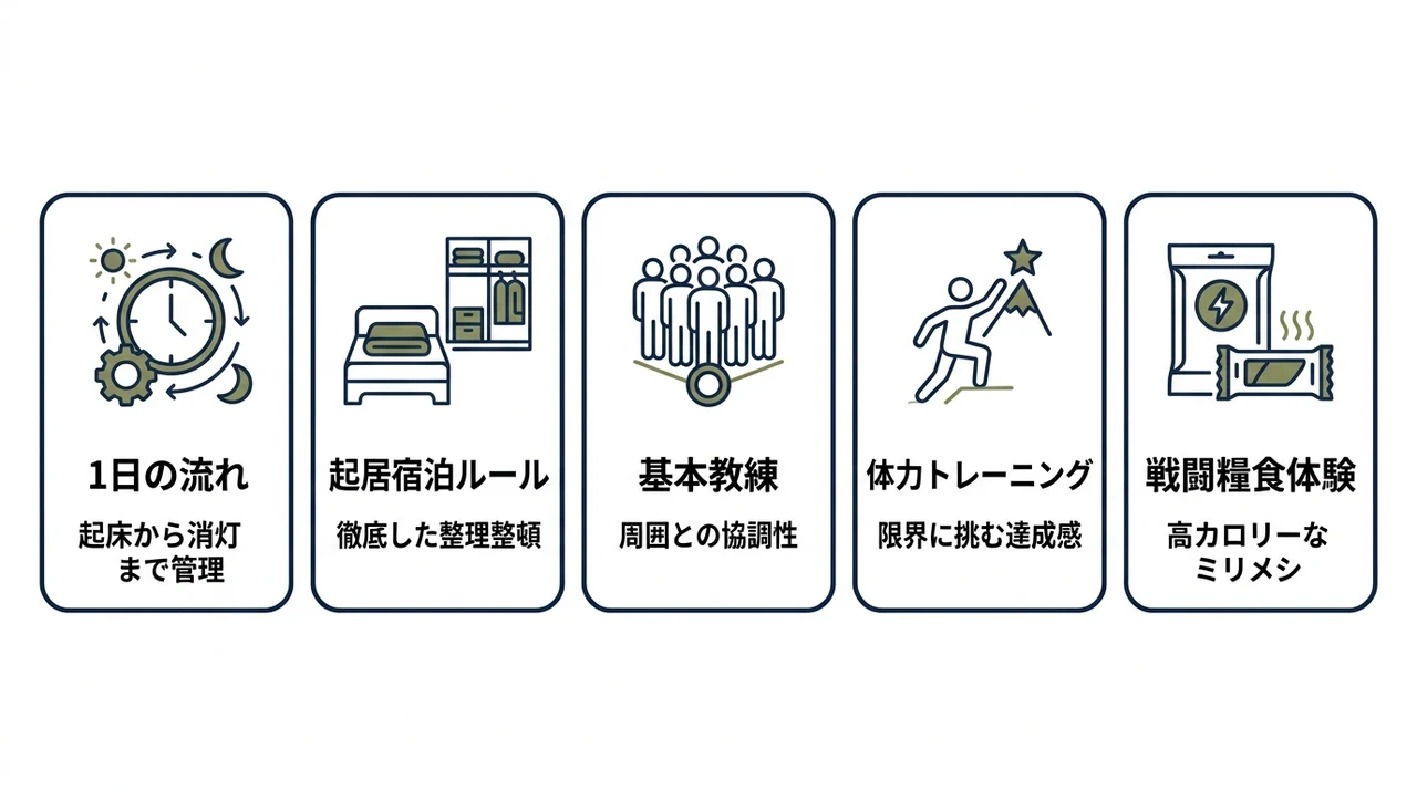 自衛隊体験入隊の具体的なスケジュール