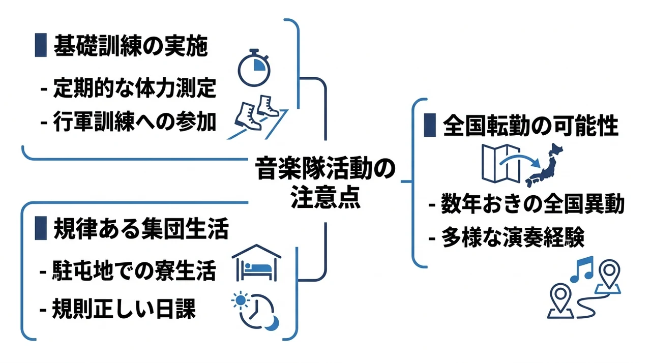 自衛隊の音楽隊活動における3つの注意点