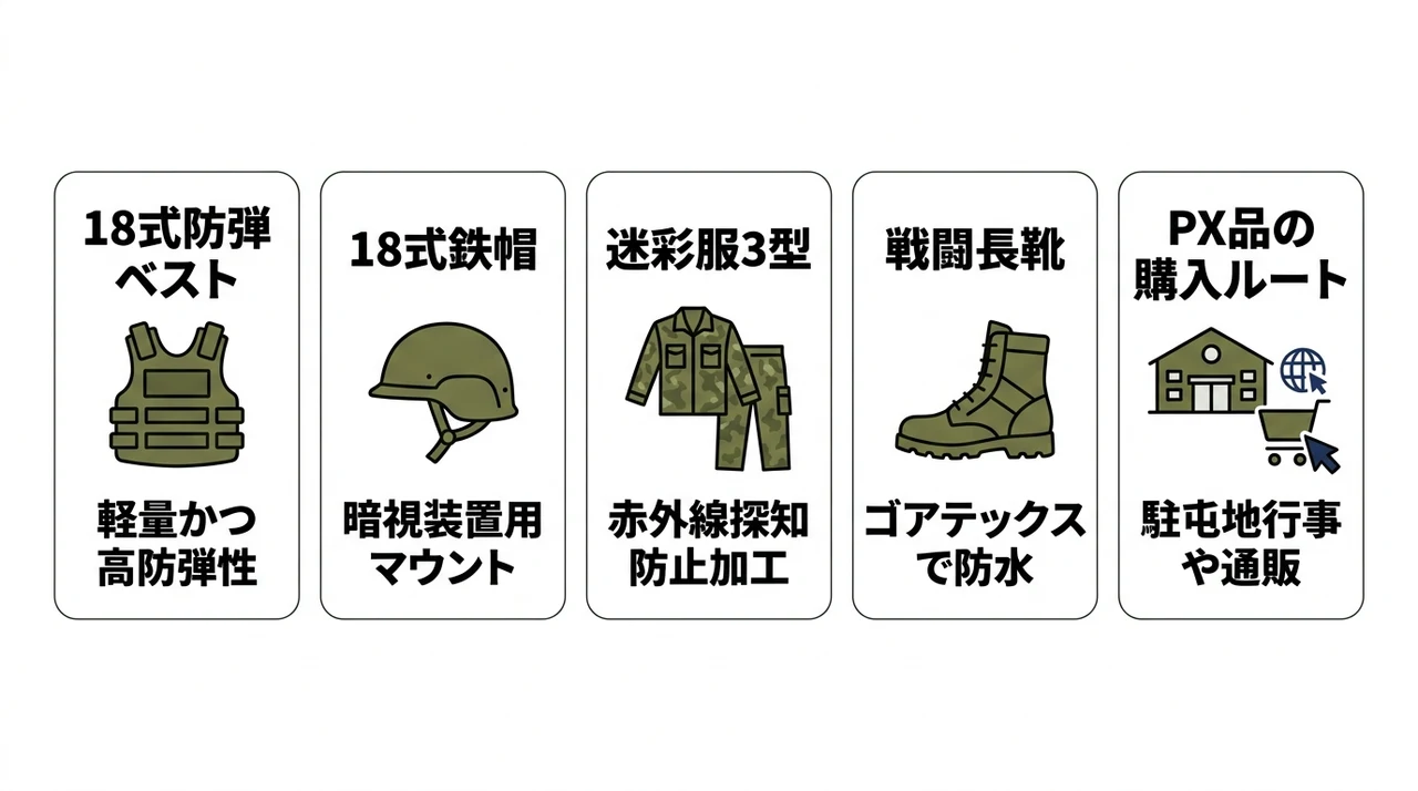 自衛隊の個人装備とPX品の入手方法