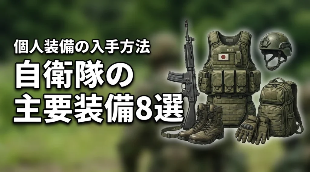 自衛隊の装備を体系的に解説！主要な8選や個人装備の入手方法も完全網羅