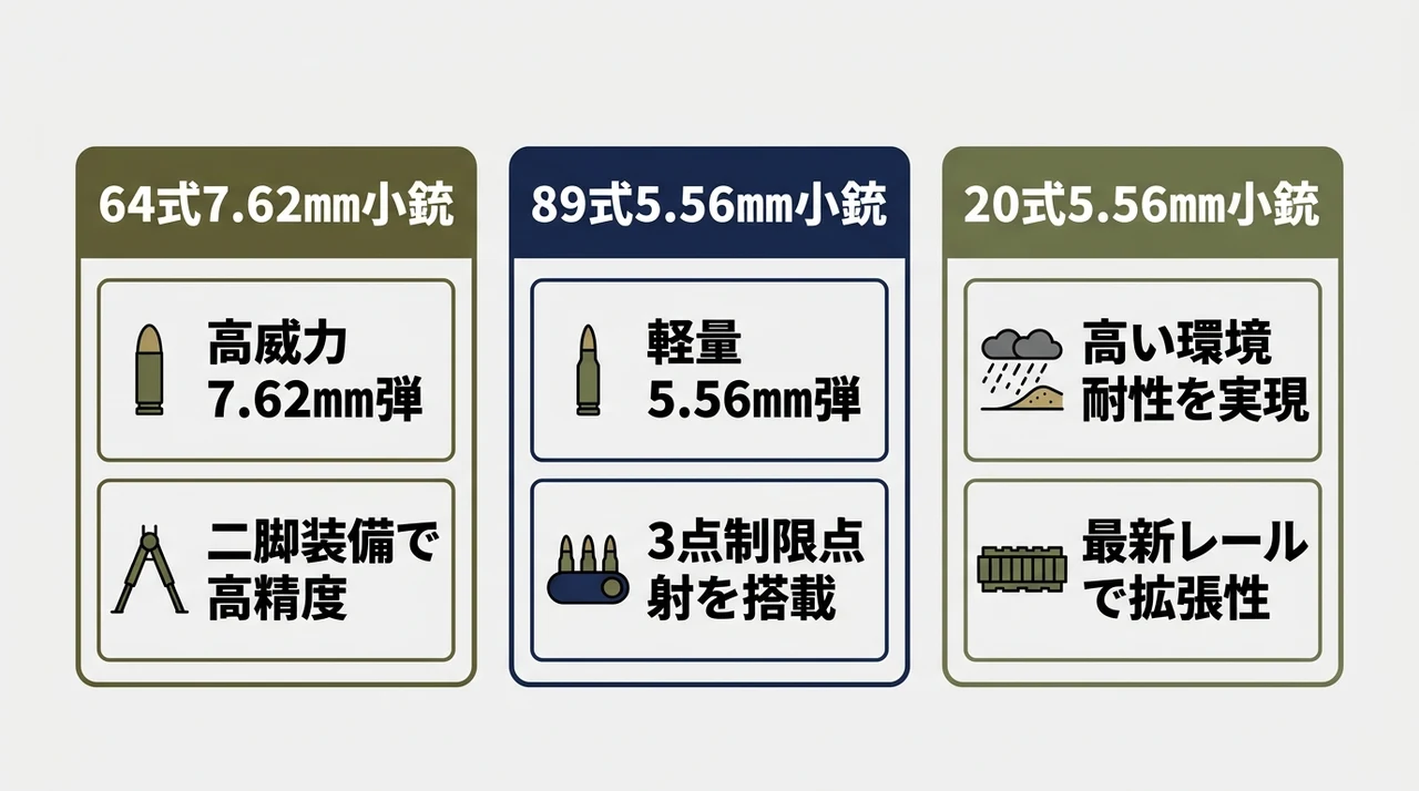 自衛隊の小銃の歴史と基本知識