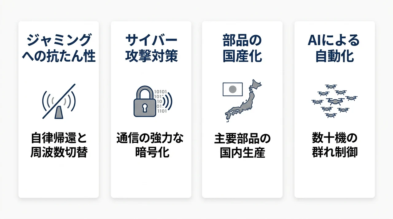 ドローン運用の技術的対策と今後の課題