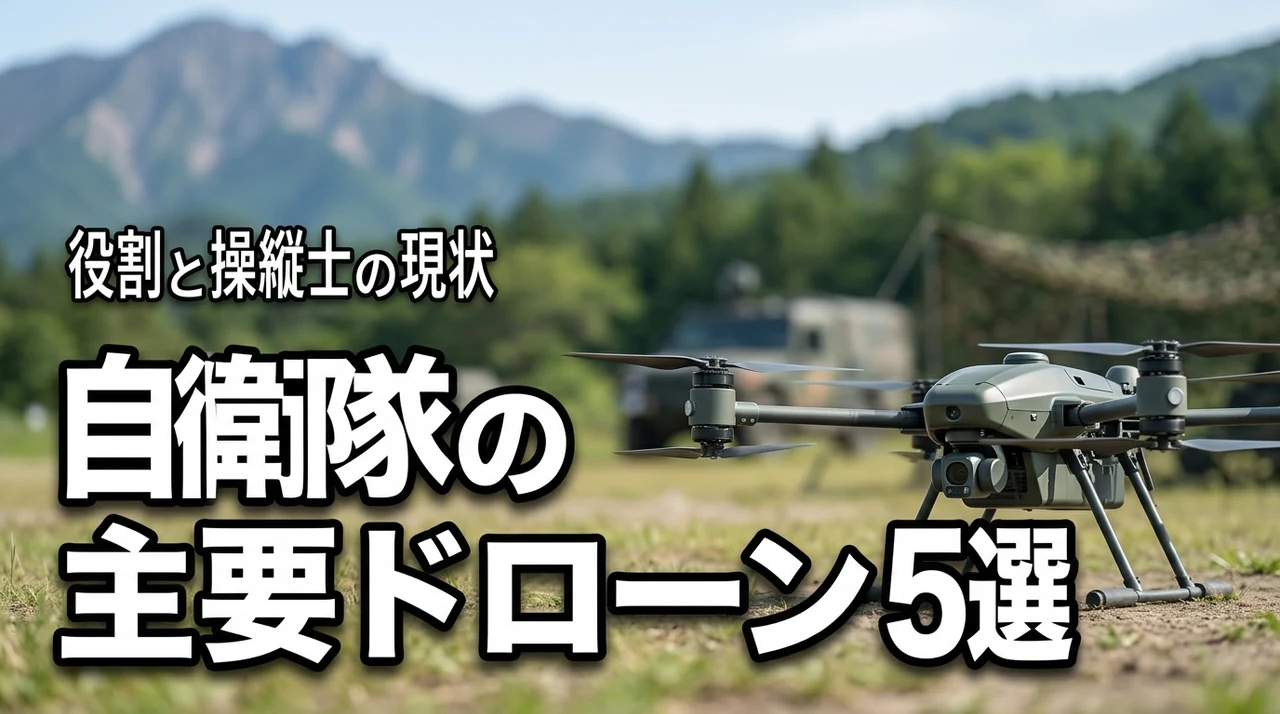 自衛隊が運用する主要ドローン5選!役割や導入背景から操縦士の現状まで解説