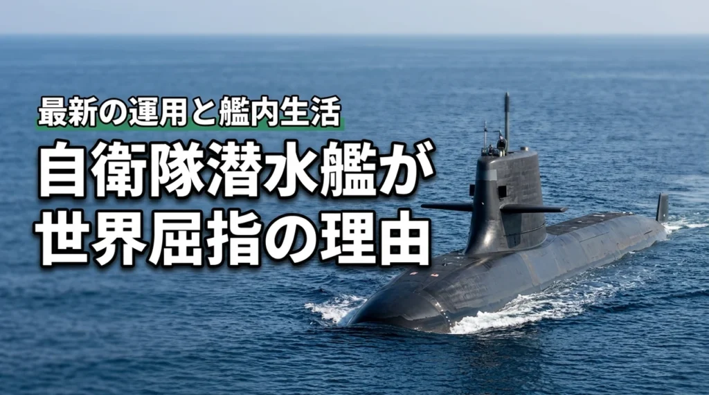 自衛隊の潜水艦はなぜ世界屈指なのか？最新の運用体制や艦内の生活実態に迫る