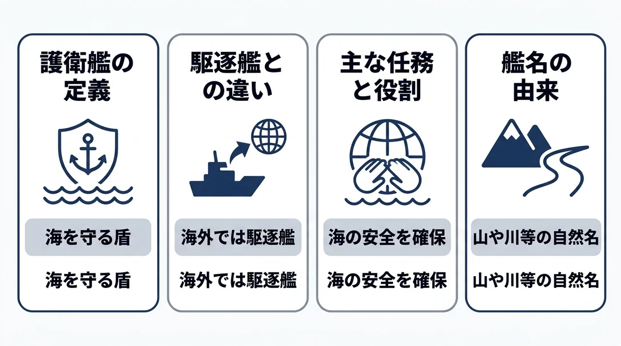 自衛隊の護衛艦とは？役割と定義を詳しく解説