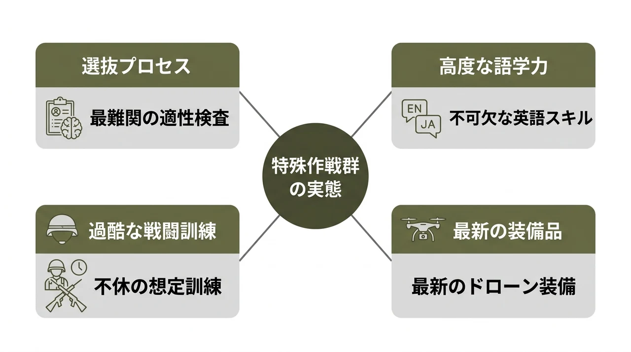特殊作戦群の選抜試験と高度な訓練スキルの実態