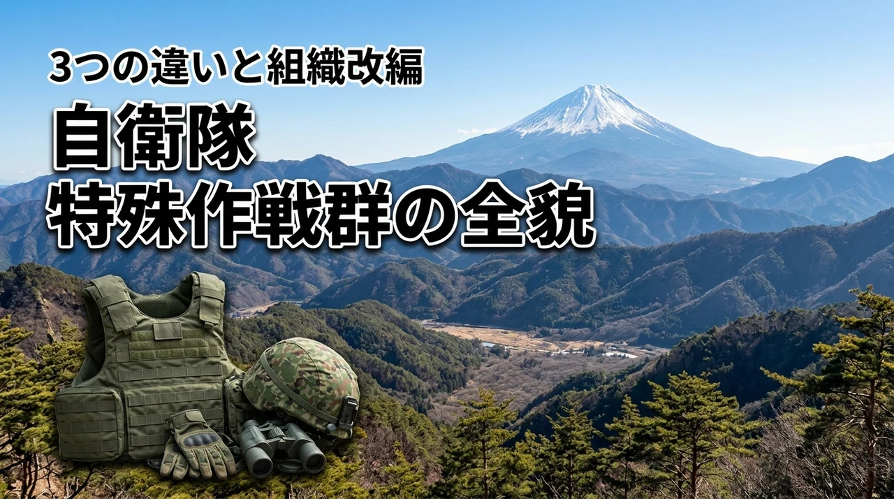自衛隊の特殊作戦群とは？SATやSBUとの3つの違いや特殊作戦団への改編を解説