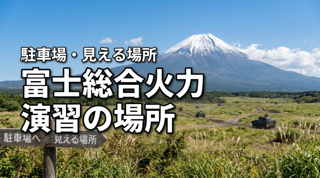 富士総合火力演習の場所はどこ？アクセス・駐車場・見える場所を解説