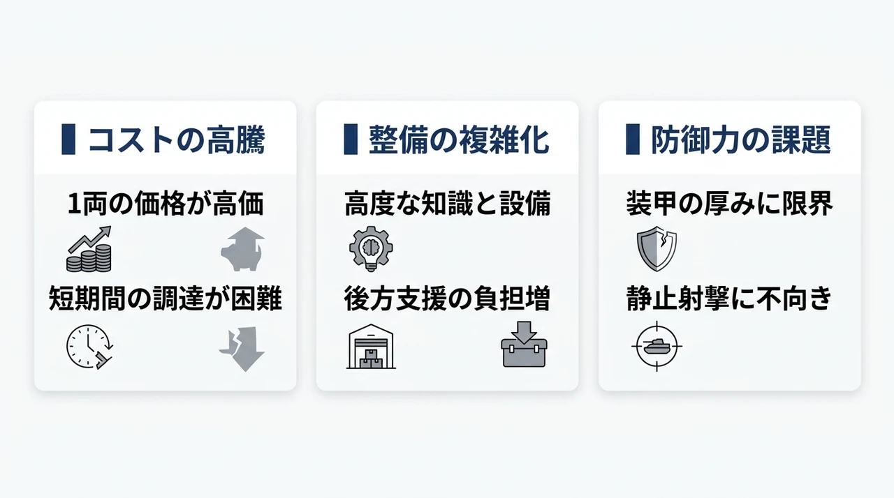 10式戦車の運用におけるデメリット3つ