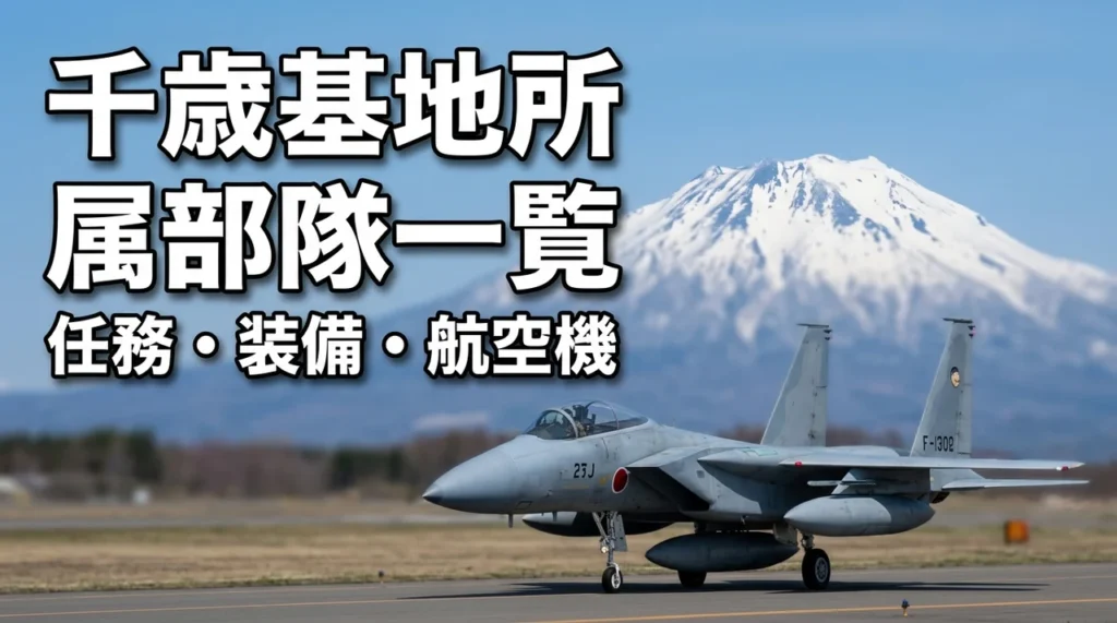 千歳基地の所属部隊一覧3つの視点で任務・装備・航空機を詳しく解説（記事のアイキャッチ画像）