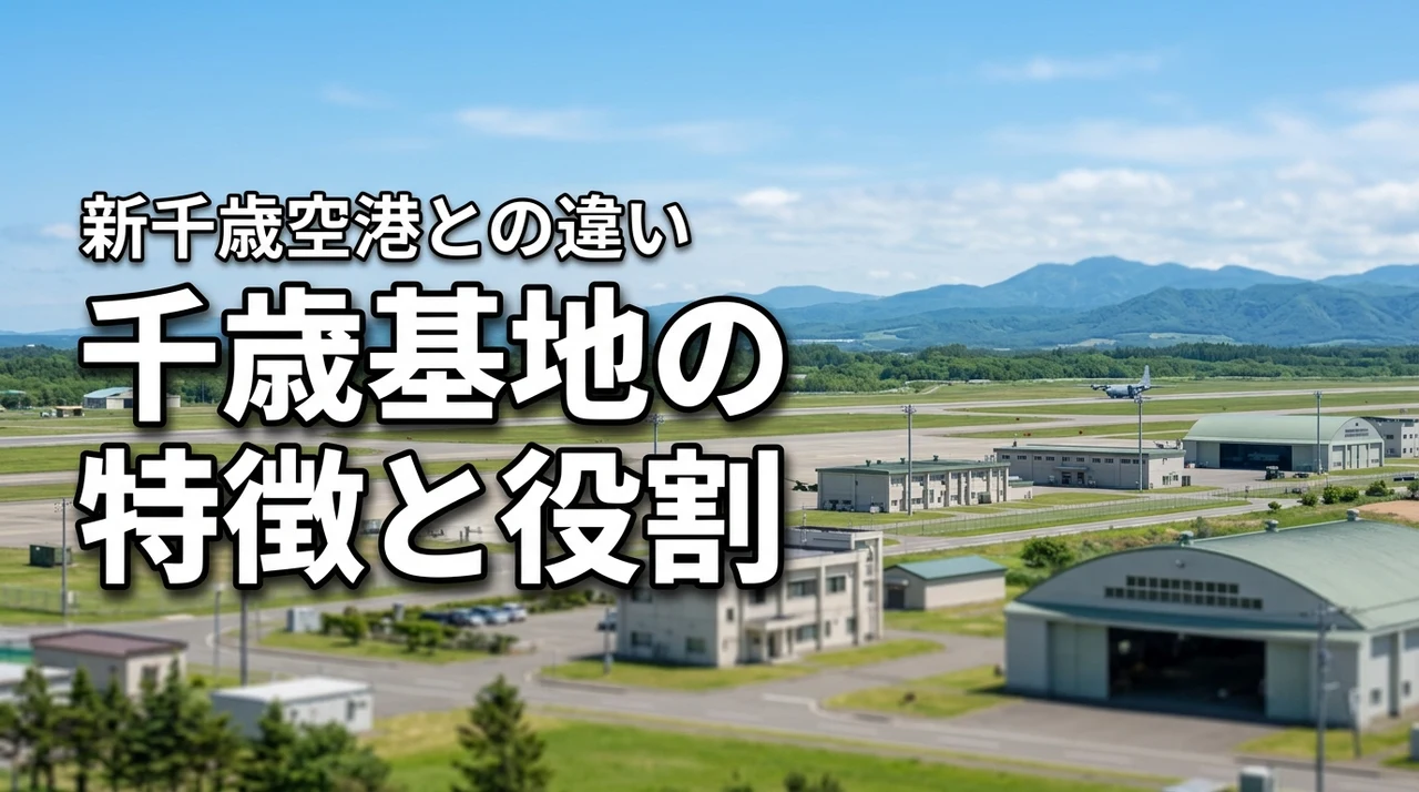 千歳基地の特徴って何？新千歳空港との違いと重要な役割をわかりやすく紹介（記事のアイキャッチ画像）